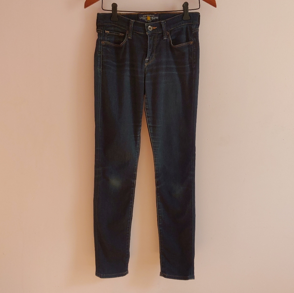 (2 for $20) Lucky Brand Sofia Skinny blue jeans, size 25/0 (fit large)